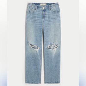 Hollister Distressed Loose Jean